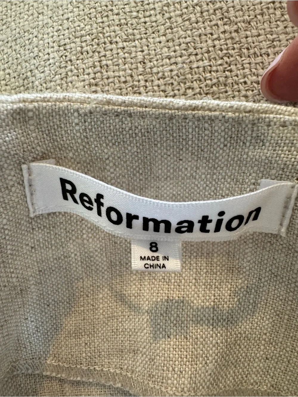 Reformation Cleo Linen two piece. Brand new never wore. No tags